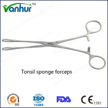 EN T Laringoscopia Instrumets Tonsil Sponge Forceps